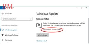Fehlercode 0x80070003: Problemlösung bei Windows Update