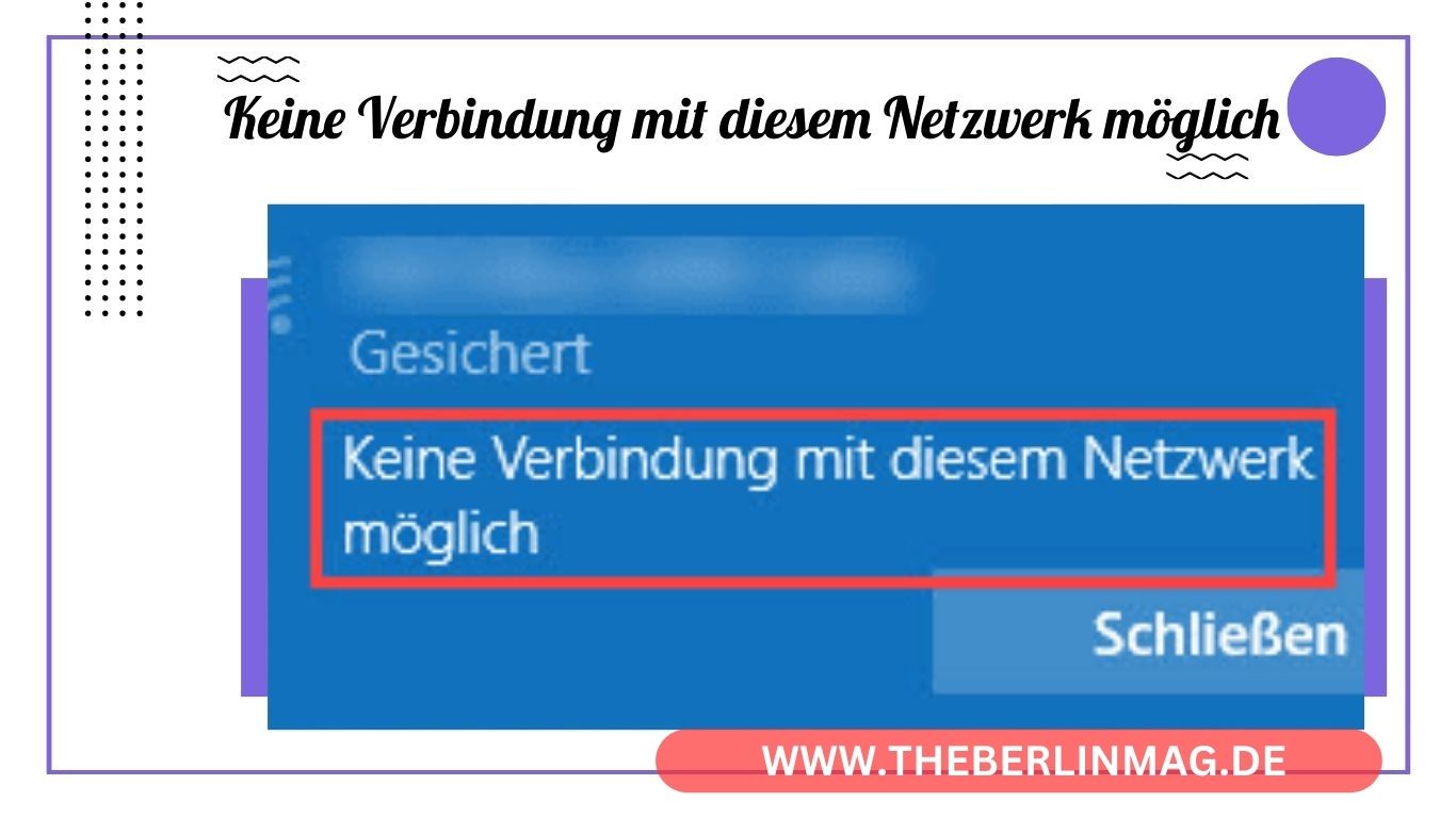 Wie Sie ‚Keine Verbindung mit diesem Netzwerk möglich‘ unter Windows 10 beheben