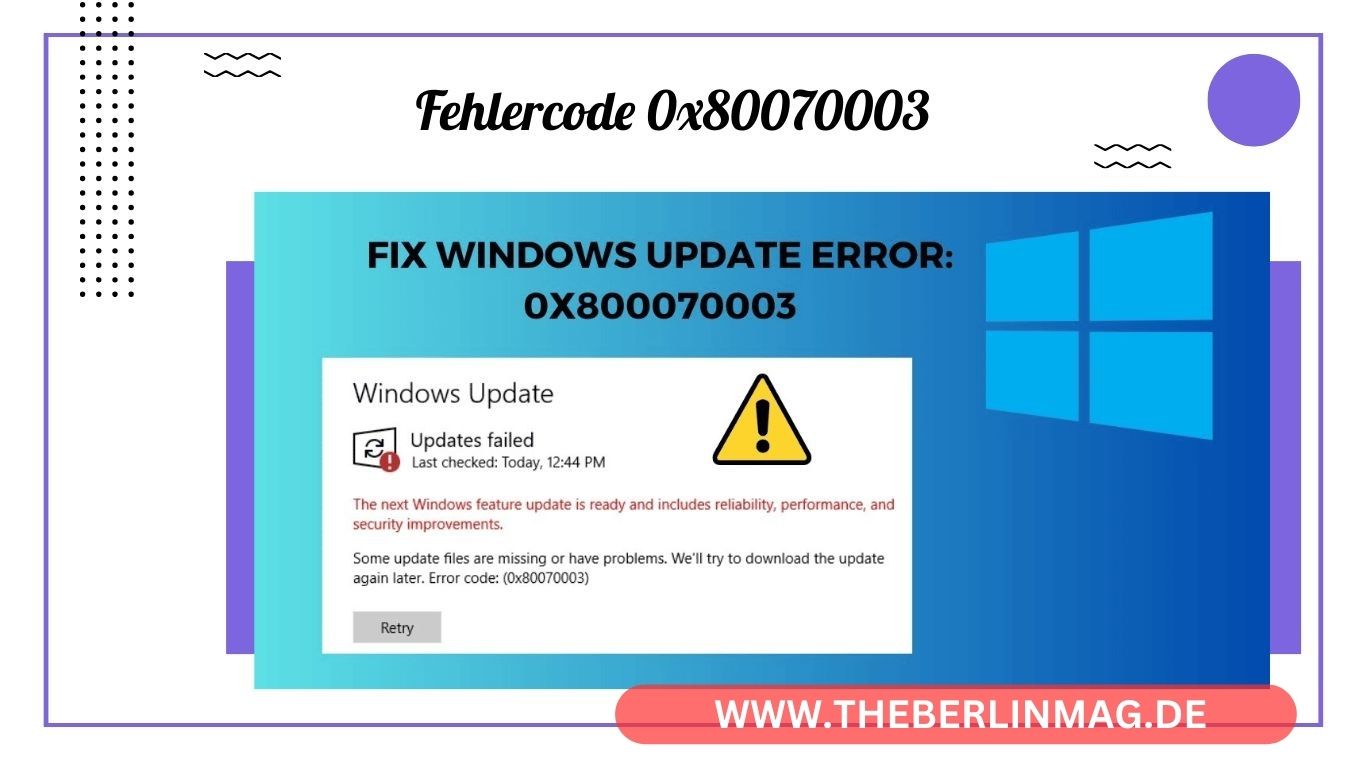 Fehlercode 0x80070003: Problemlösung bei Windows Update