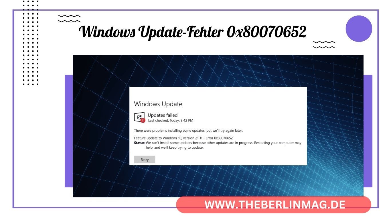 Windows Update-Fehler 0x80070652: Probleme beim Installieren beheben