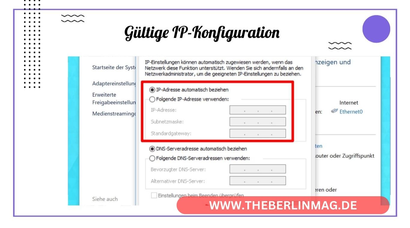 Gültige IP-Konfiguration: Wie Sie Ethernet-Probleme in Windows beheben