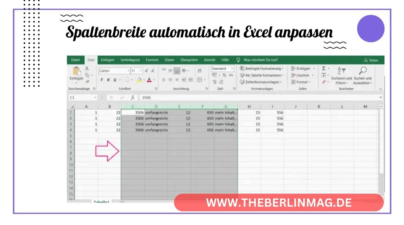 Spaltenbreite automatisch in Excel anpassen: Ein unverzichtbarer Leitfaden für effizientes Arbeiten