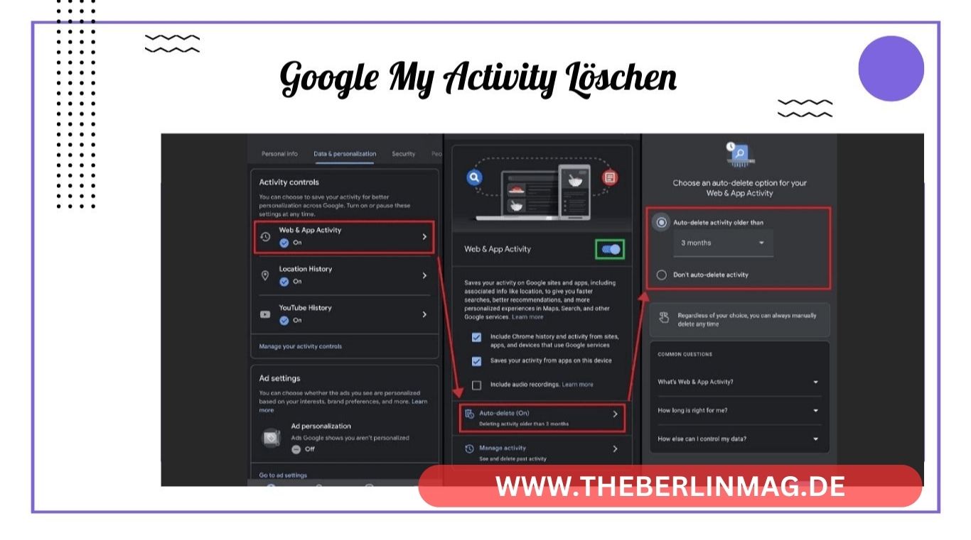 Google My Activity Löschen: Ein Schritt-für-Schritt-Leitfaden