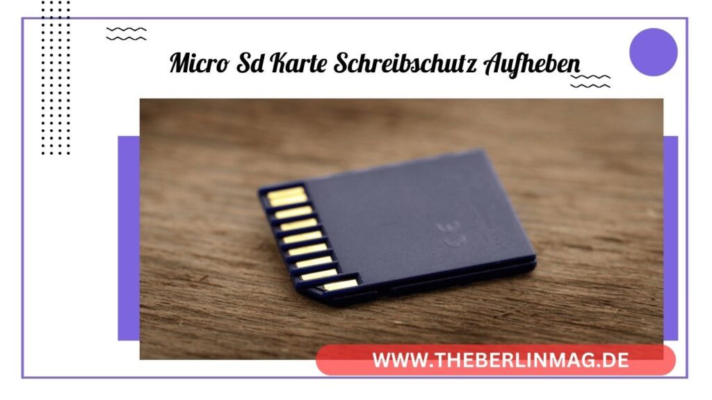 Micro-SD-Karte Schreibschutz aufheben: Schritt-für-Schritt Anleitung zum Entfernen des Schreibschutzes