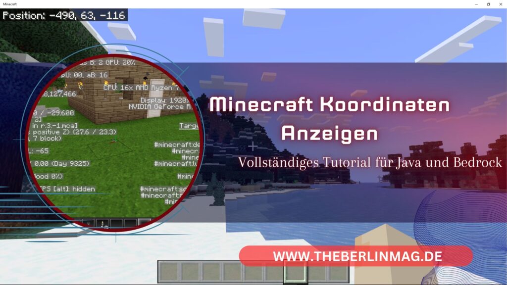 Minecraft Koordinaten Anzeigen: Vollständiges Tutorial für Java und Bedrock