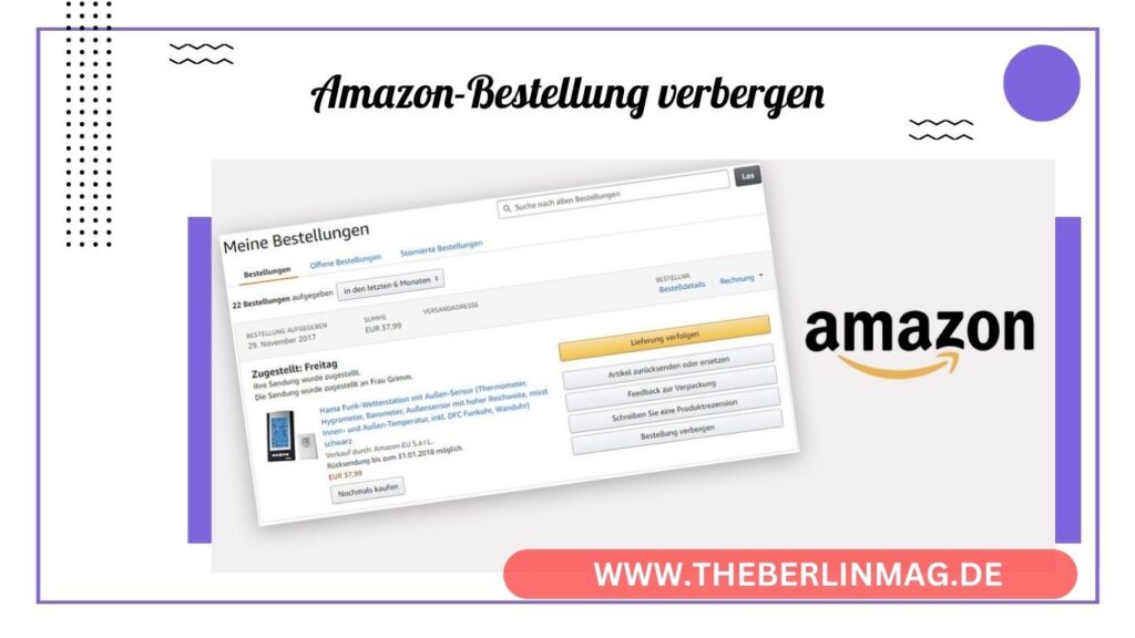 Amazon-Bestellung verbergen: So geht’s!